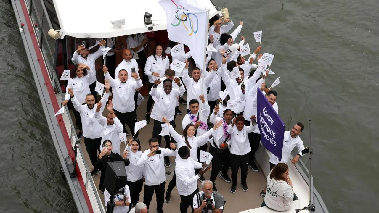 El equipo de refugiados, que representan a más de 100 millones de hombres y mujeres de todo el mundo