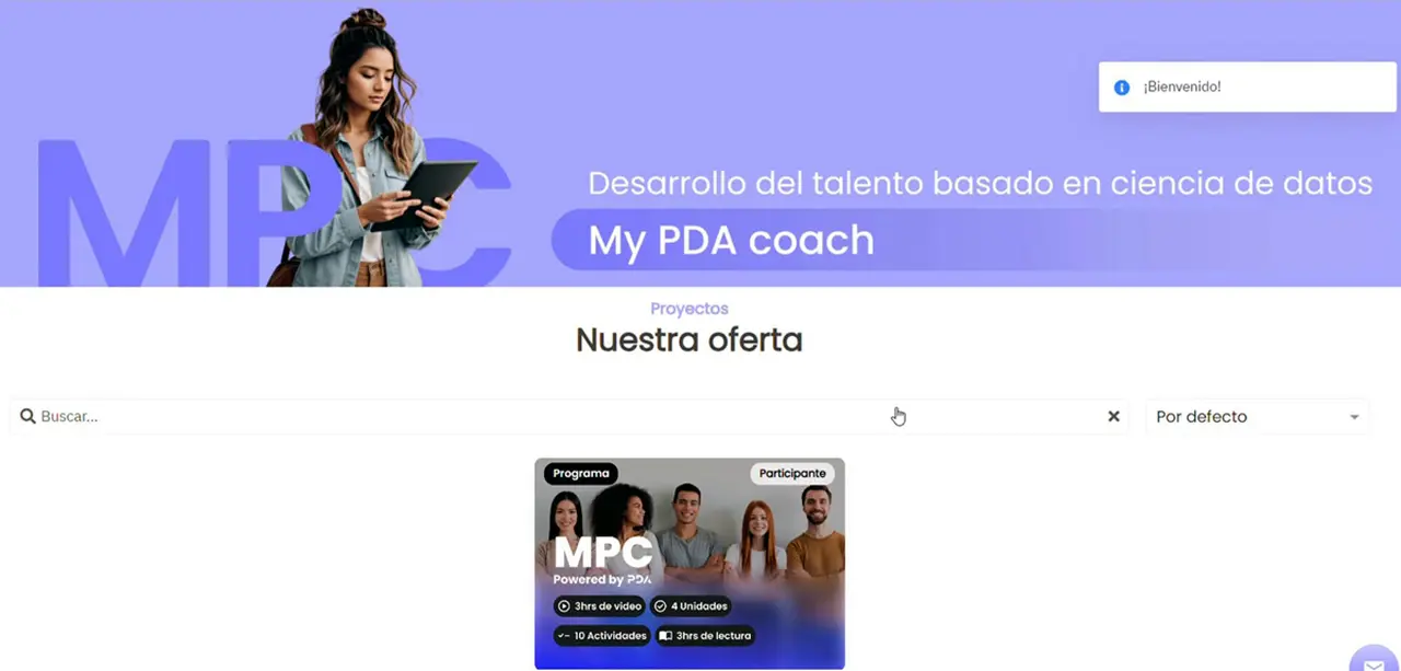 My PDA Coach ofrece consejos, desafíos, ejercicios y recordatorios a través de su plataforma.