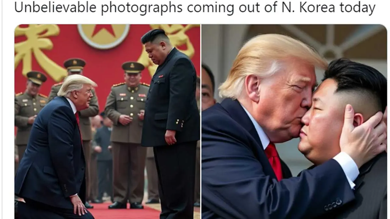Donald Trump y Kim Jong-Un.