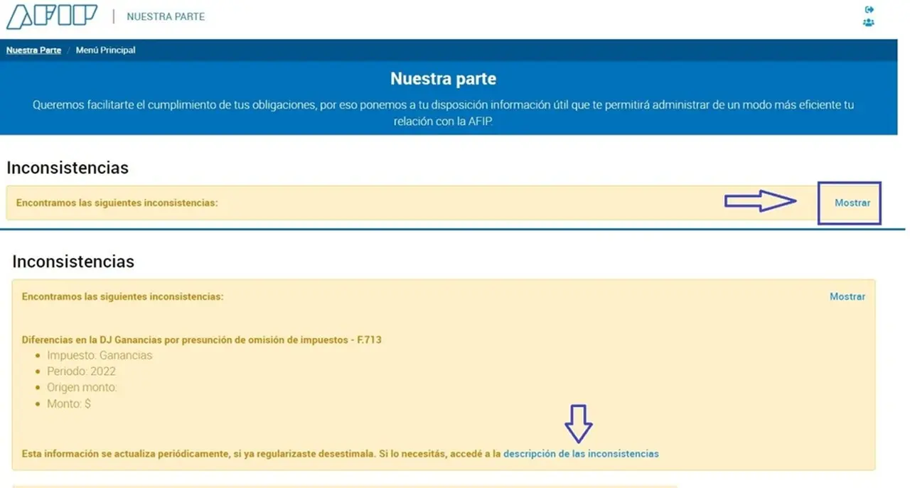 Blanqueo y moratoria AFIP: notificaciones a los contribuyentes