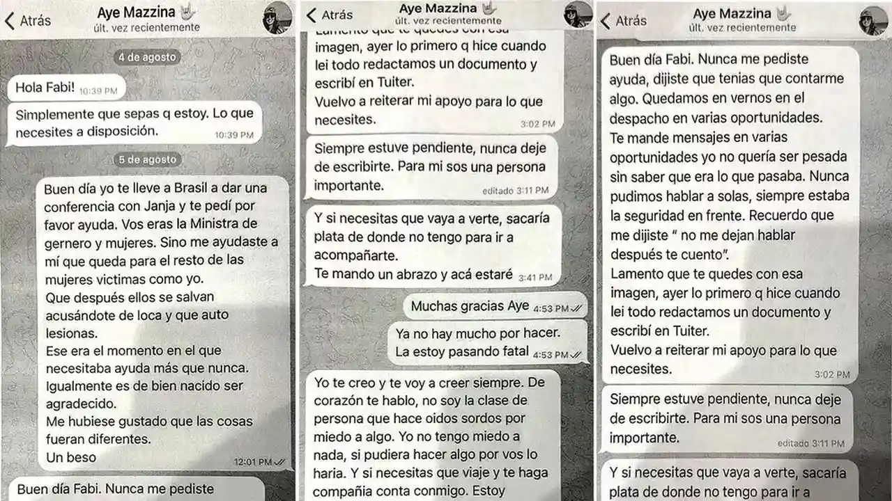 Yáñez también alegó haber pedido ayuda al ex Ministerio de las Mujeres, pero la entonces ministra