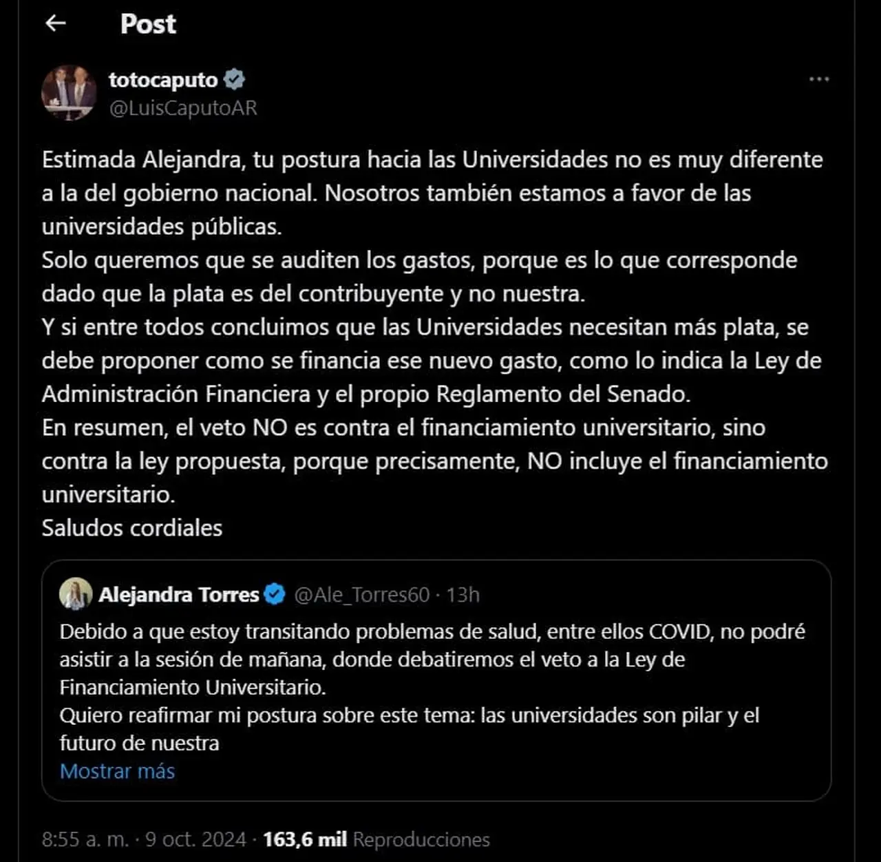 Luis Caputo: 