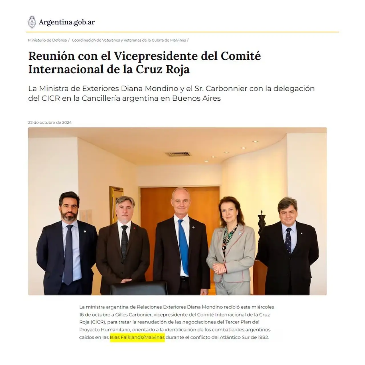 El comunicado de la polémica