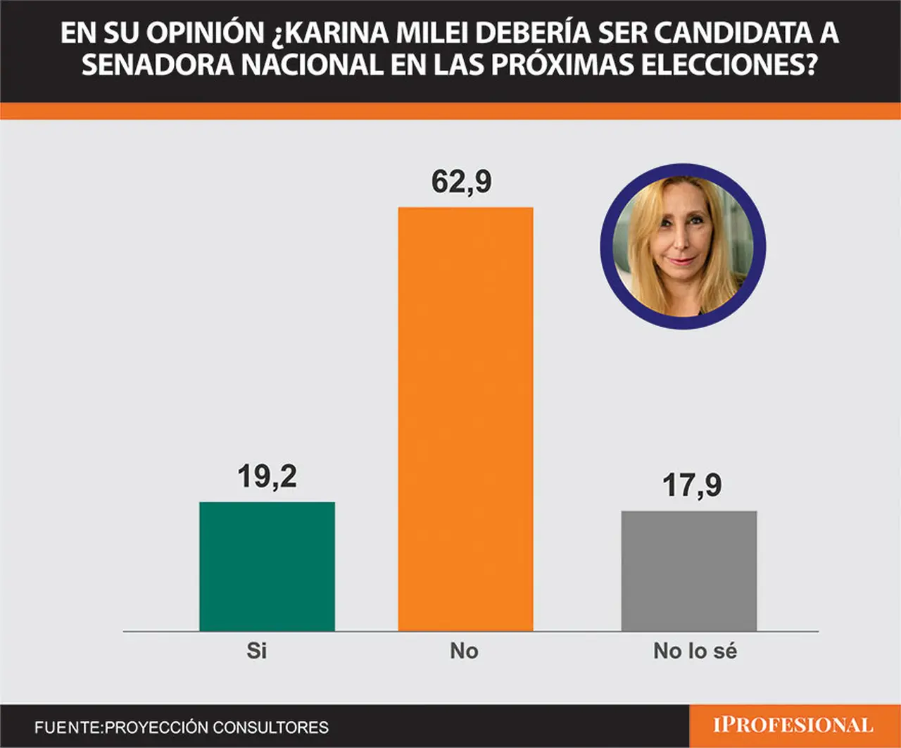 La posible candidatura de Karina Milei cosechó más rechazo que Cristina Kirchner y Mauricio Macri 