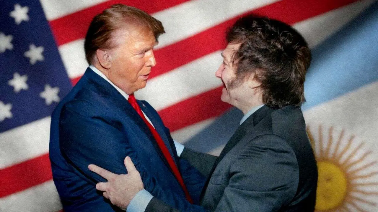 Donald Trump con Javier Milei