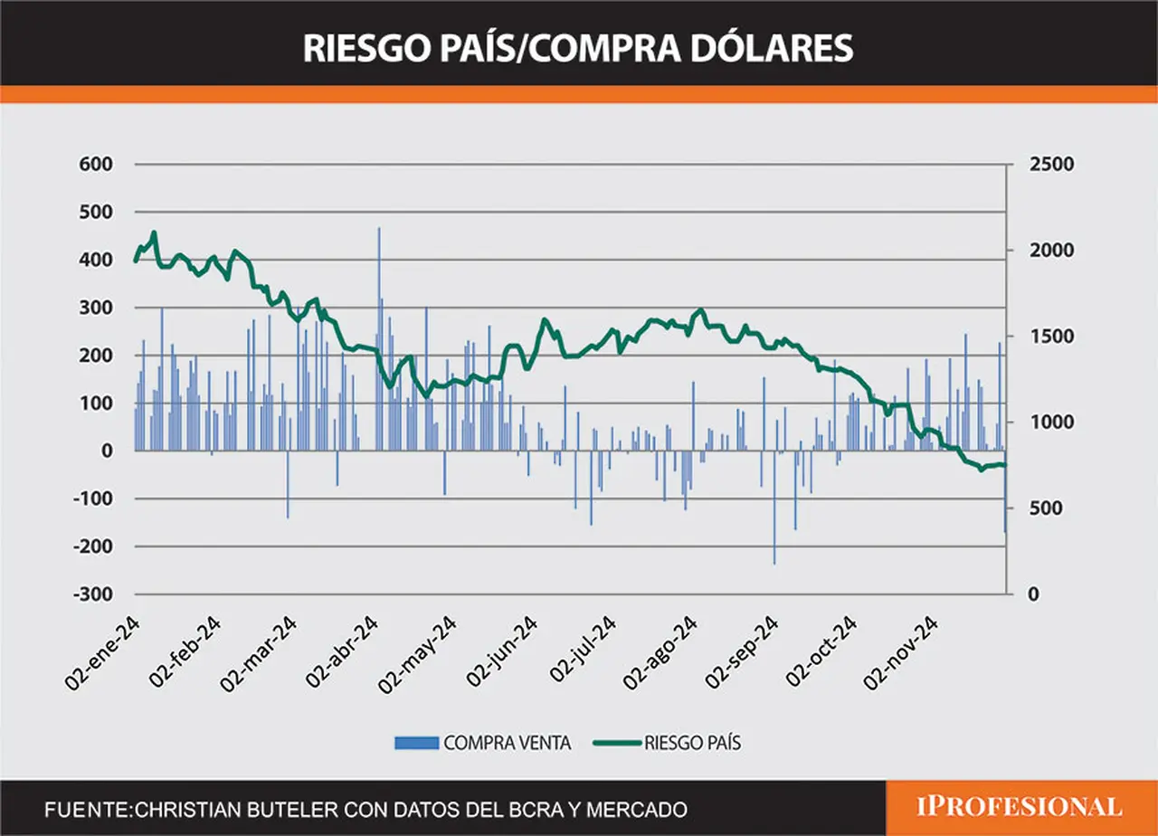 Fuente: Christian Buteler con datos del BCRA y el mercado