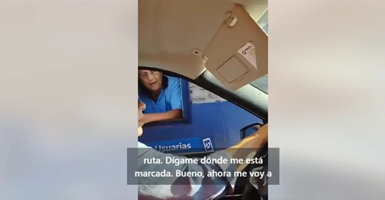 Se negó a abonar el peaje por el mal estado de la ruta y el video se viralizó: "No voy a pagar por un servicio que no me dan"