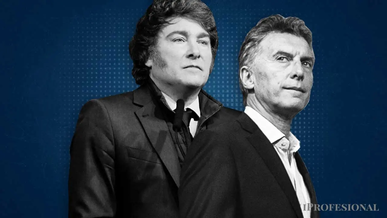 Mauricio Macri con Javier Milei