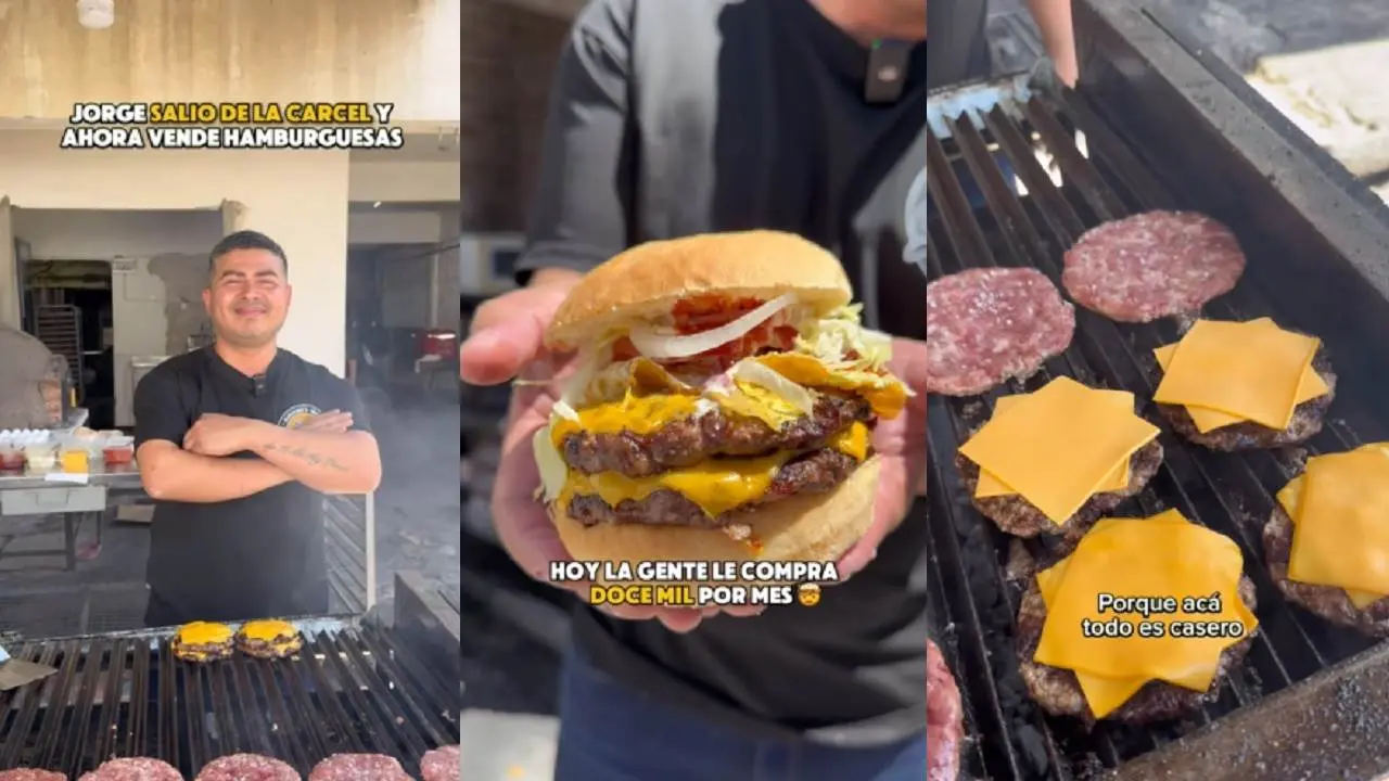 Salió de la cárcel y hoy vende más de 12.000 hamburguesas por mes