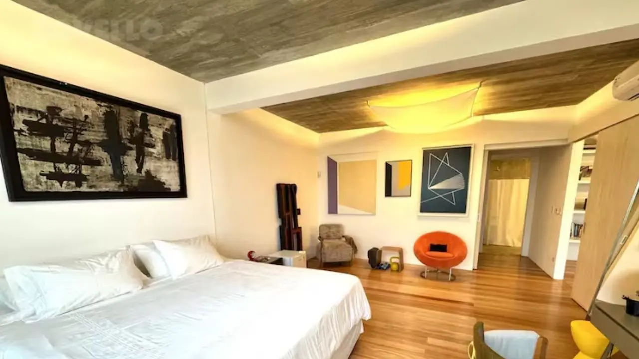 Una de las habitaciones de la mansión del periodista