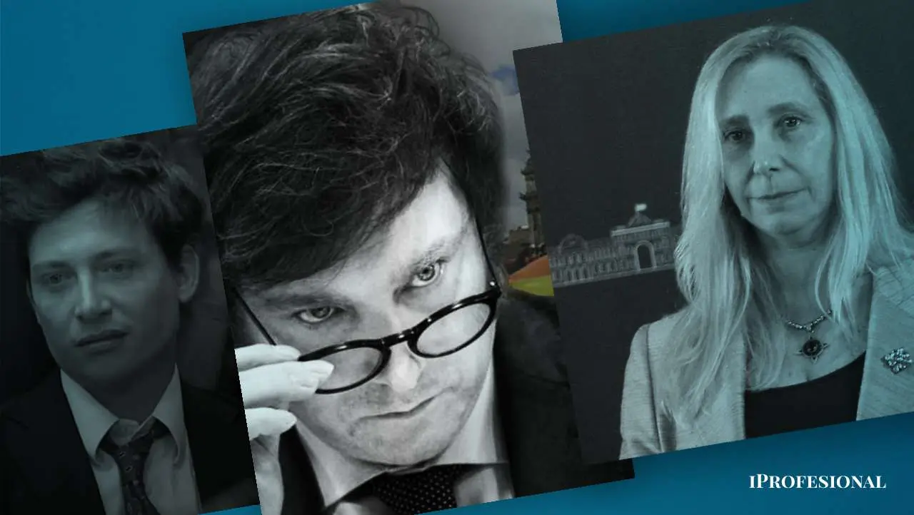 Javier Milei, Santiago Caputo, Karina Milei