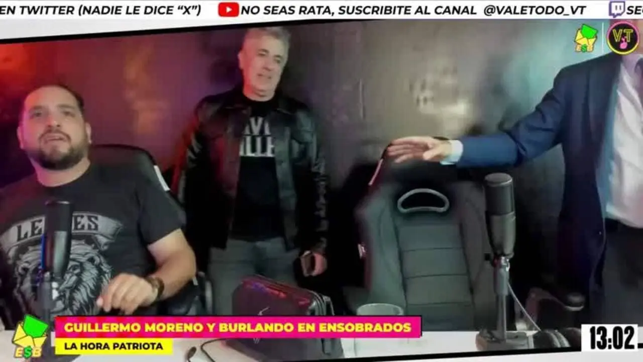 VIDEO | Belliboni se agarró a trompadas con un panelista libertario y Guillermo Moreno los separó