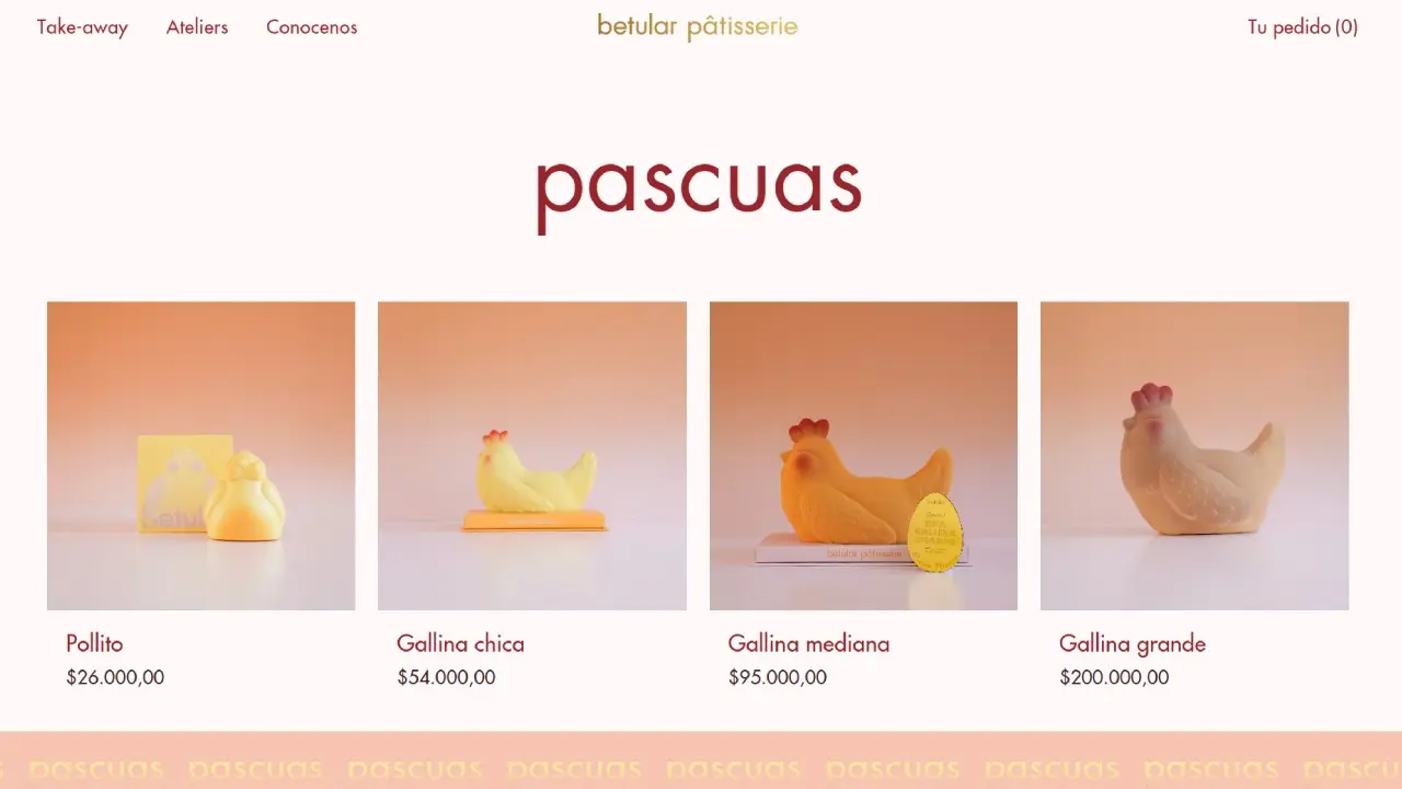Los cuatro chocolates de Betular Patisserie para estas Pascuas