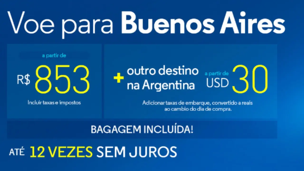 Así promociona Aerolíneas Argentinas sus pasajes baratos de Brasil a Argentina