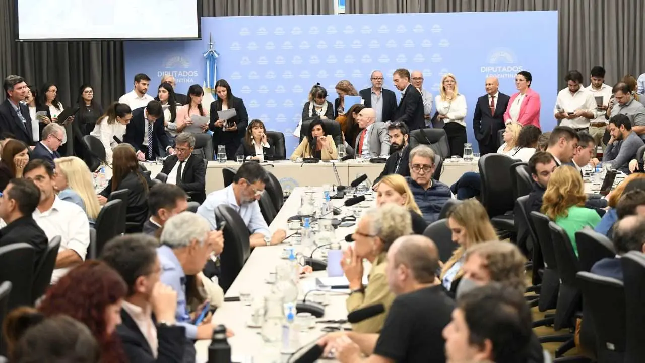 Imagen los diputados reunidos en comisiones