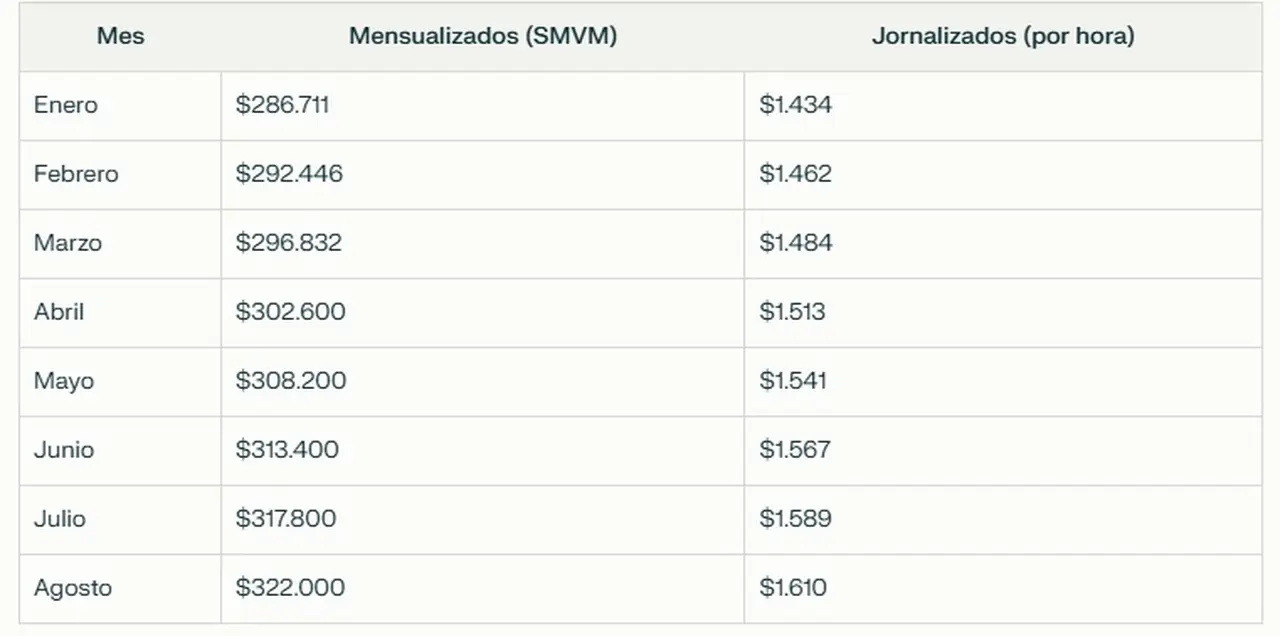 Evolución del Salario Mínimo, Vital y Móvil en 2025