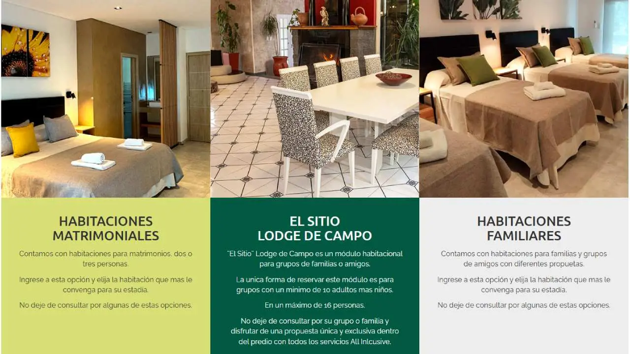 Los tres tipos de alojamientos de Bolacuá, el hotel All Inclusive de Entre Ríos