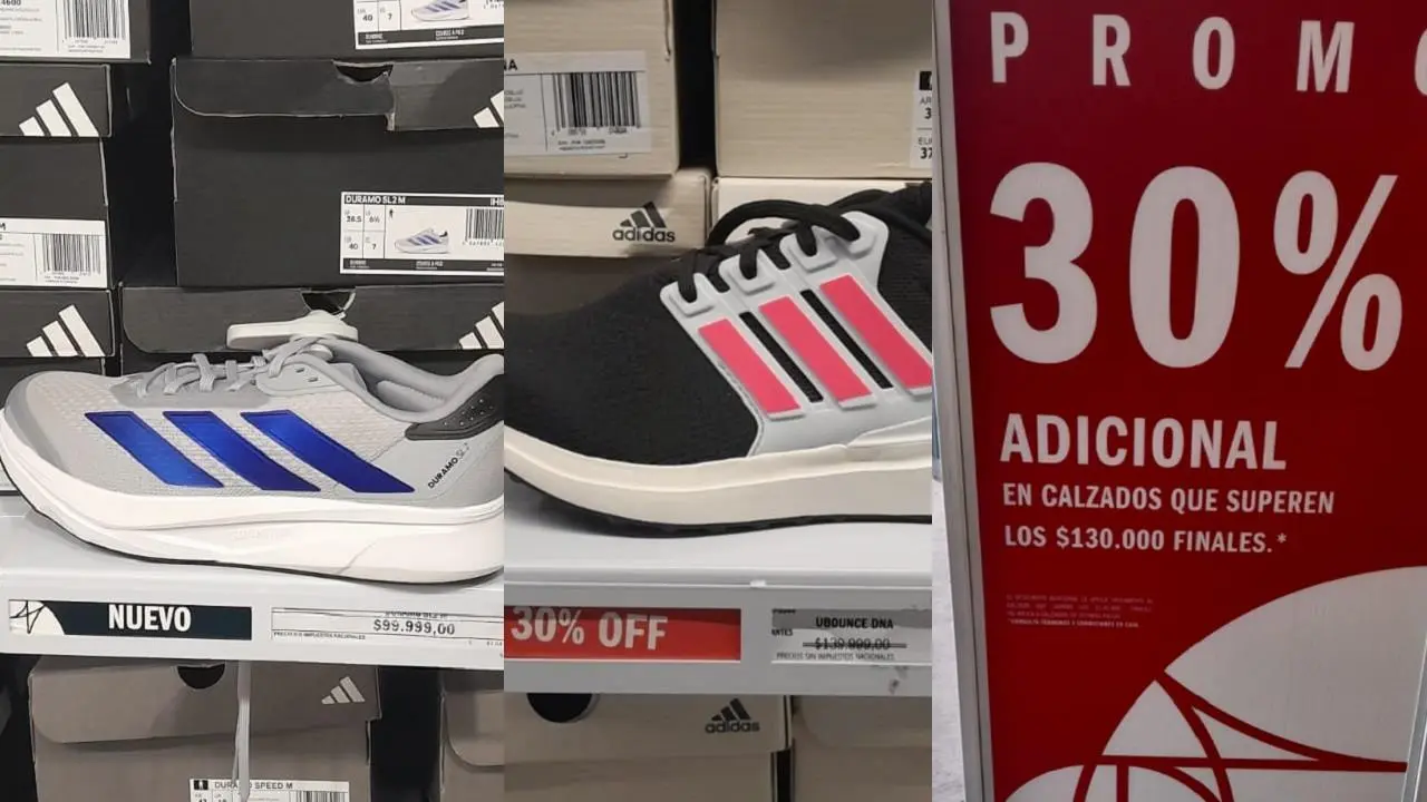 Zapatillas ADIDAS en oferta: en este outlet tenés 30% de descuento y modelos desde $48.000