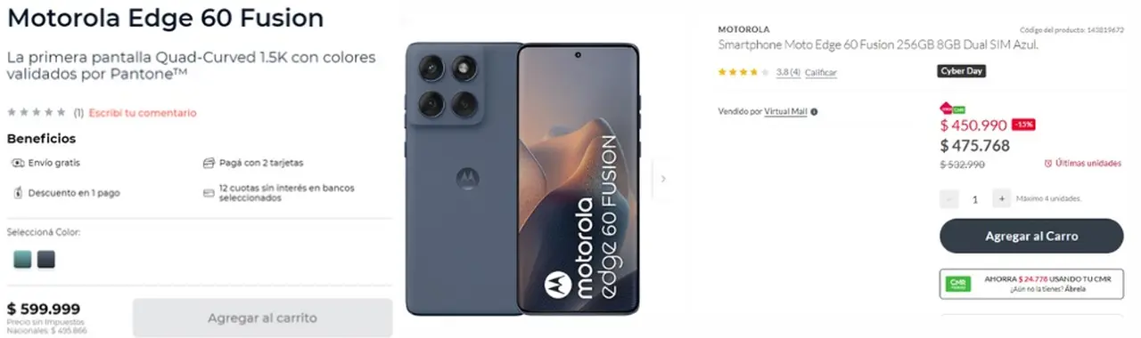 Algunos modelos de celulares quedaron levemente más baratos en Argentina que en Chile