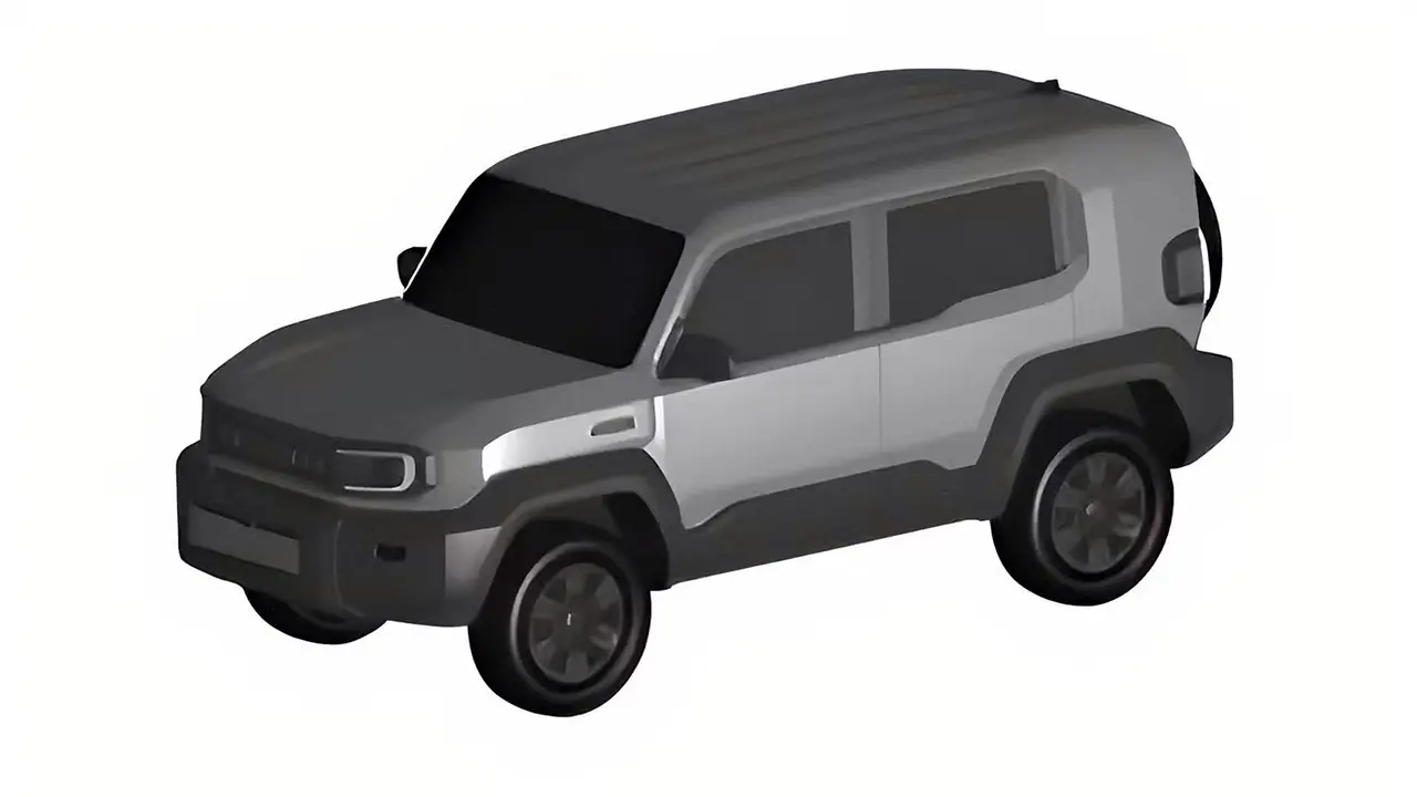Un diseño en 3D del futuro mini Land Cruiser.