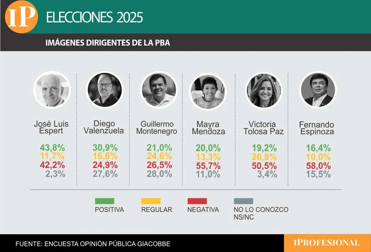 Espert y figuras asociadas a LLA tuvieron mejor imagen que los referentes peronistas