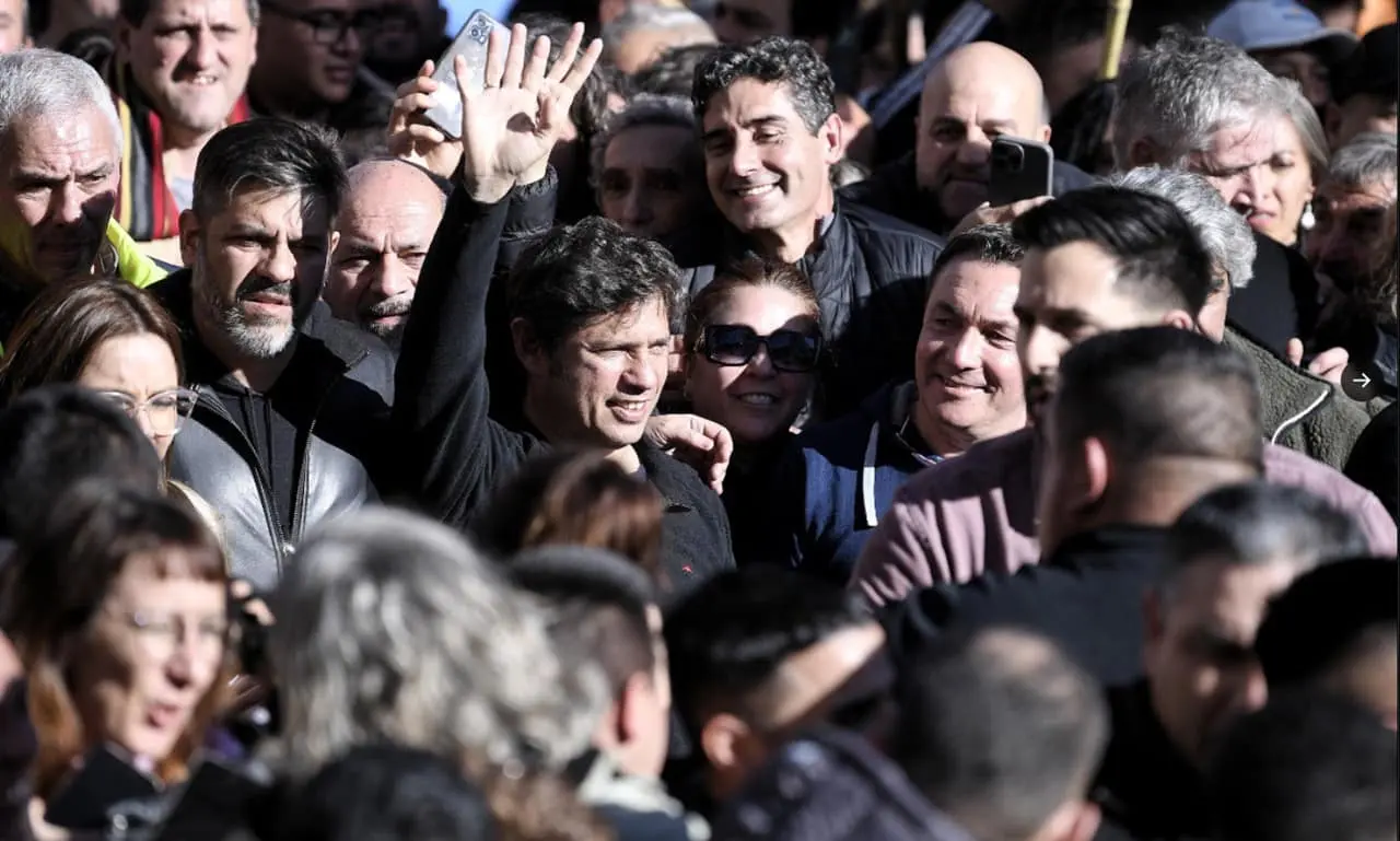 Axel Kicillof en Plaza de Mayo