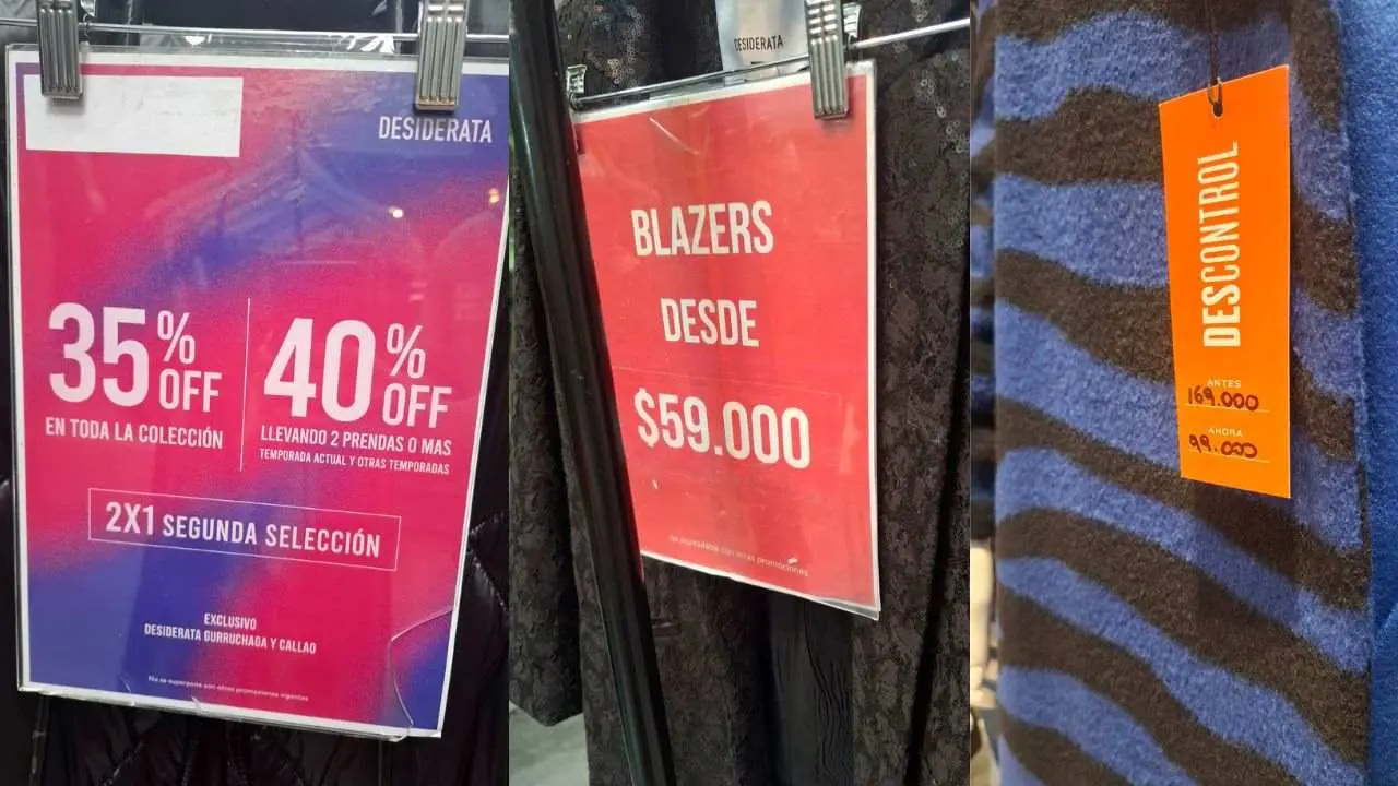 Desiderata rebajó los precios y vende desde camperas hasta abrigos y jeans más baratos