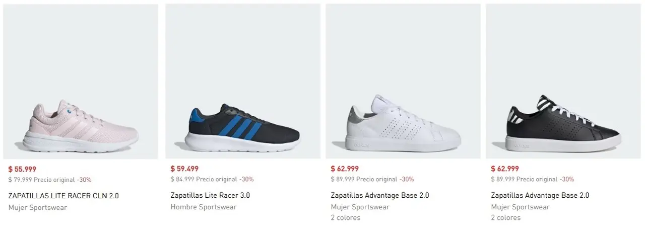 Adidas ofrece ofertas y grandes descuentos para zapatillas en su outlet online