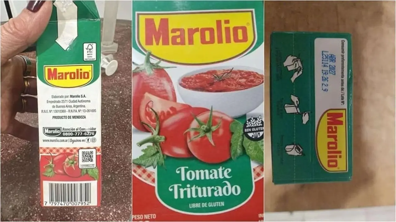 Retiran un lote de tomate triturado Marolio con gusanos: cómo identificarlo