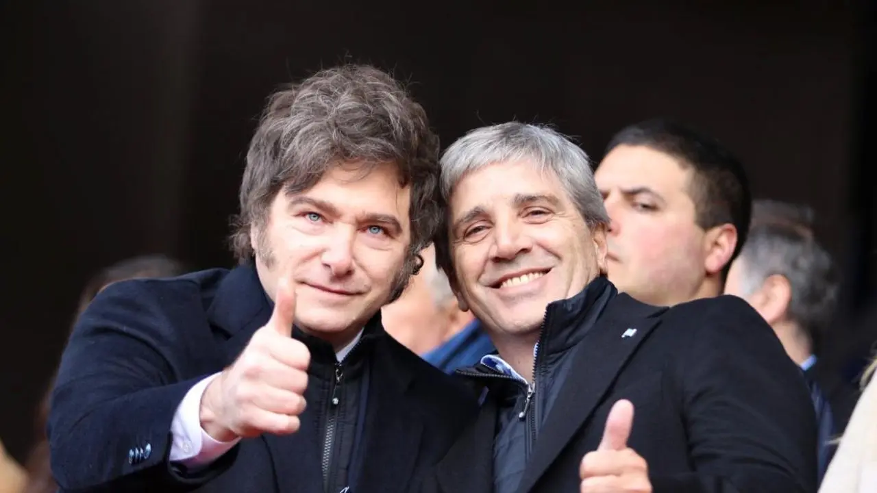 Javier Milei y Luis caputo