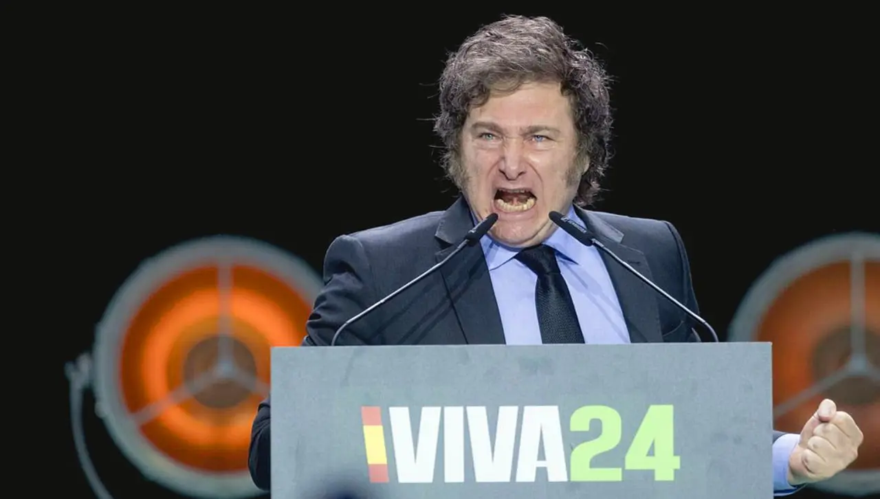 Javier Milei en cumbre de VOX