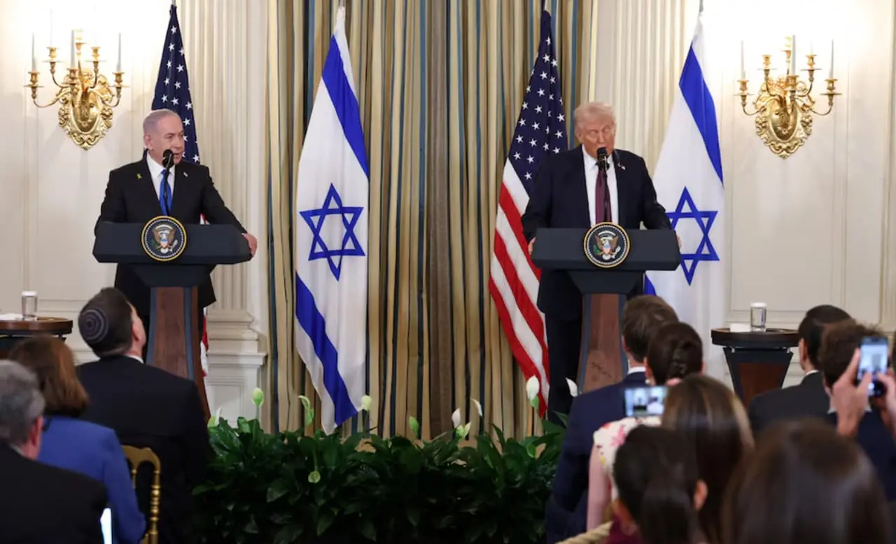 Donald Trump recibió al primer ministro de Israel