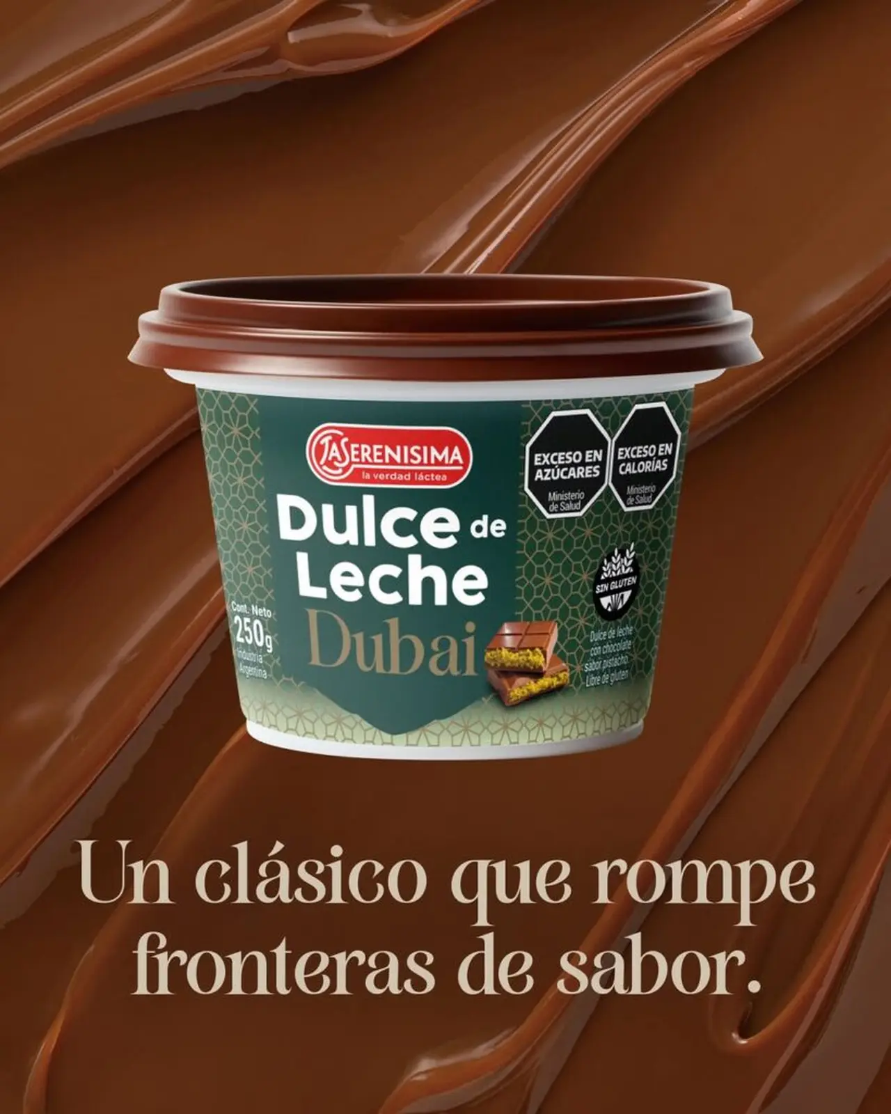 La Serenísima lanzó su dulce de leche Dubai