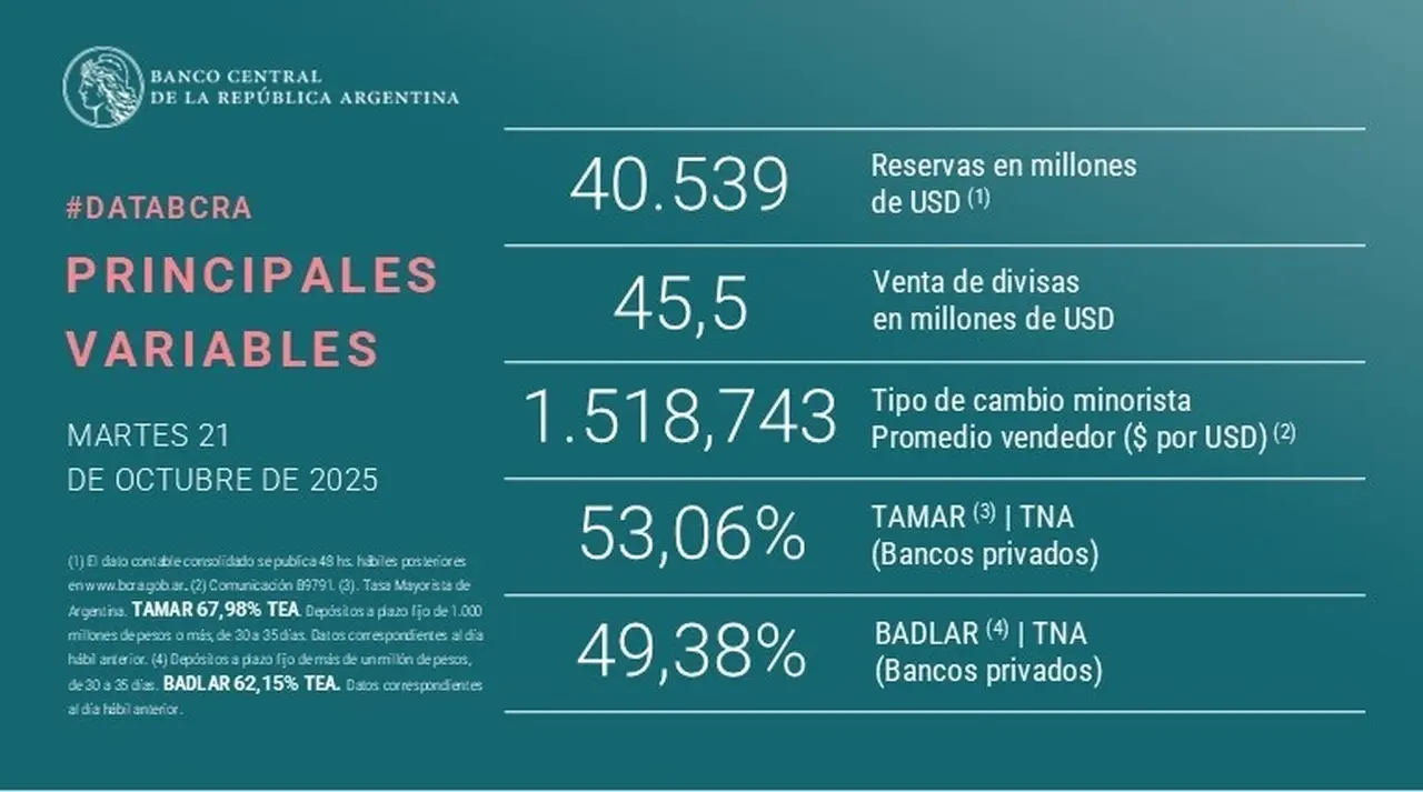 El Banco Central vendió u$s45,5 millones para contener al dólar mayorista