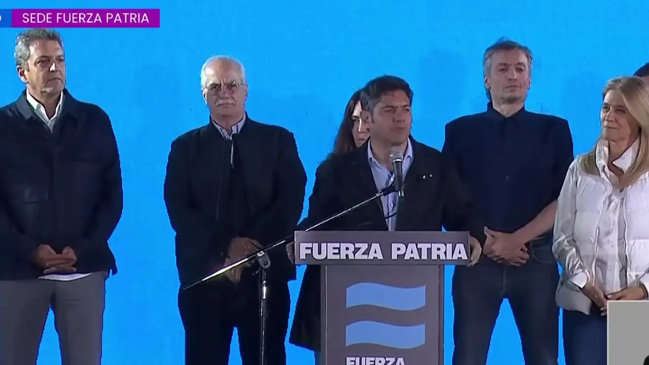 Kicillof, tras la derrota de Fuerza Patria en Buenos Aires: 
