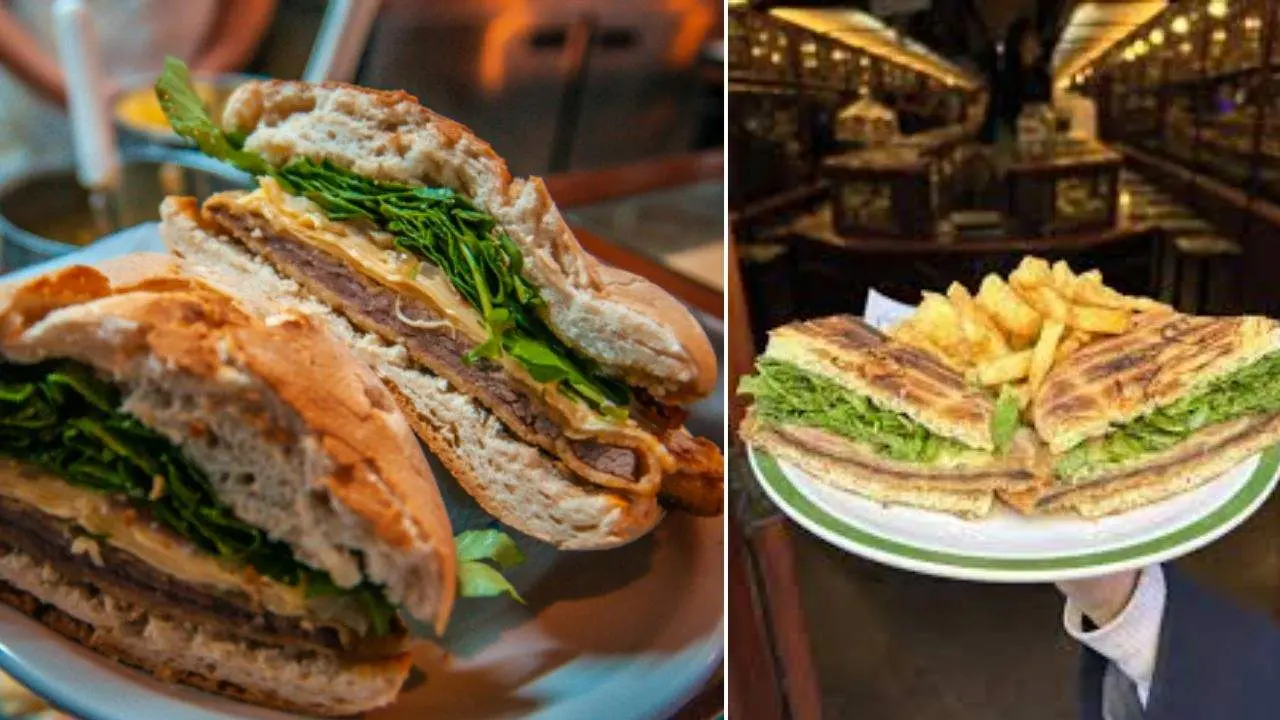 Algunos de los famosos sándwiches de Paulin en el centro porteño