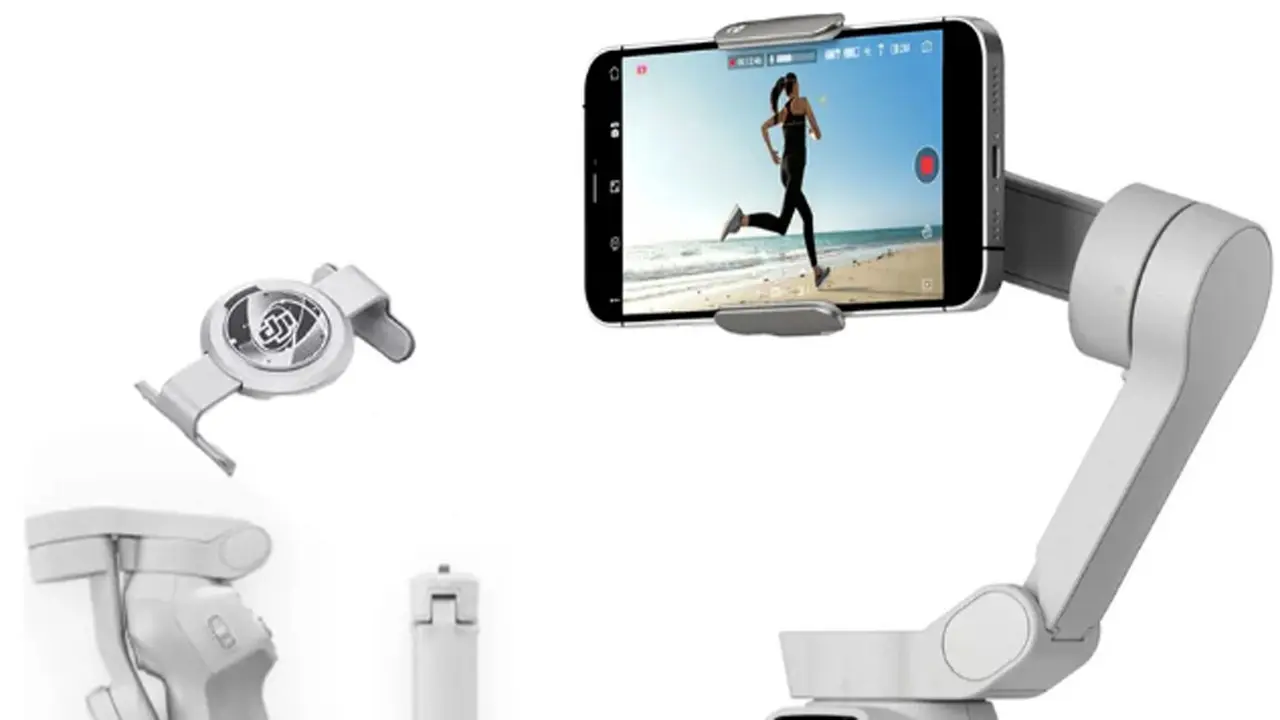 Celular con gimbal.