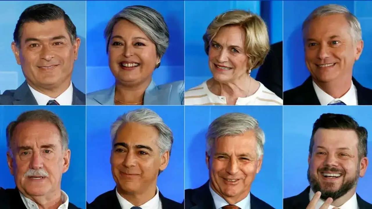Los candidatos a Presidente en Chile.