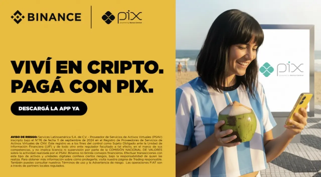 Binance Pay habilita el sistema de pagos Pix para todos los argentinos que viajen a Brasil