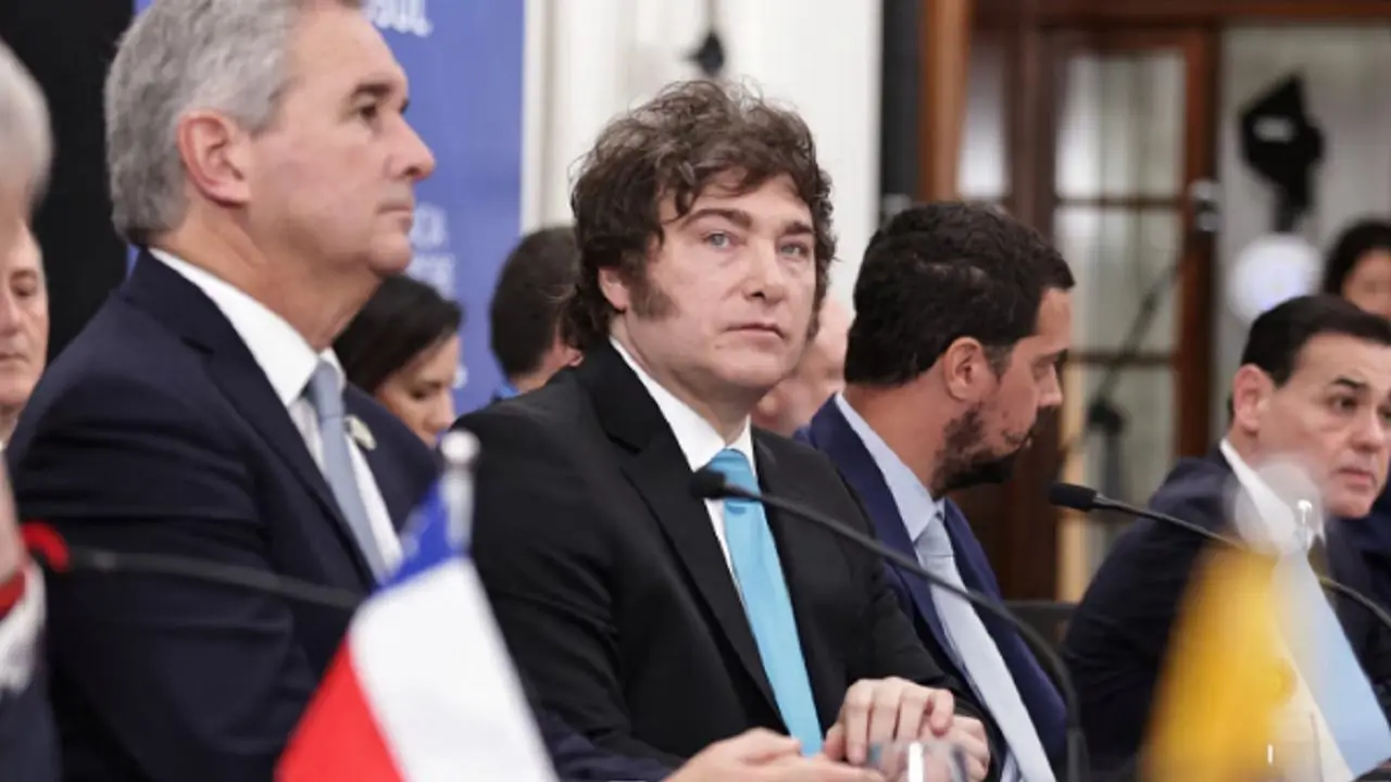 Javier Milei en la Cumbra del Mercosur 2025
