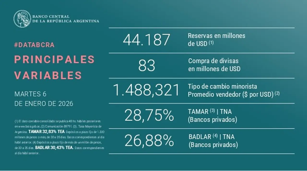 El Banco Central volvió a comprar reservas este martes