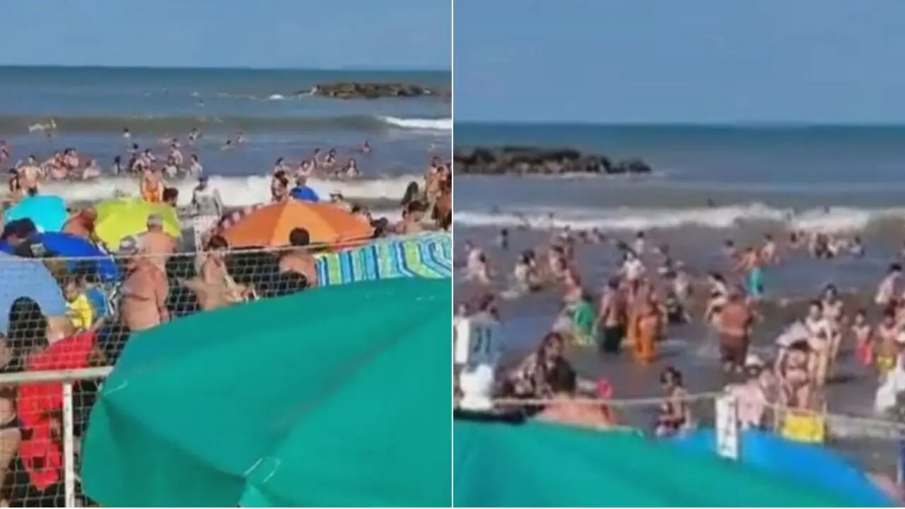 Tragedia en la Costa: un muerto y 35 heridos por una ola gigante que arrasó con todo en la playa