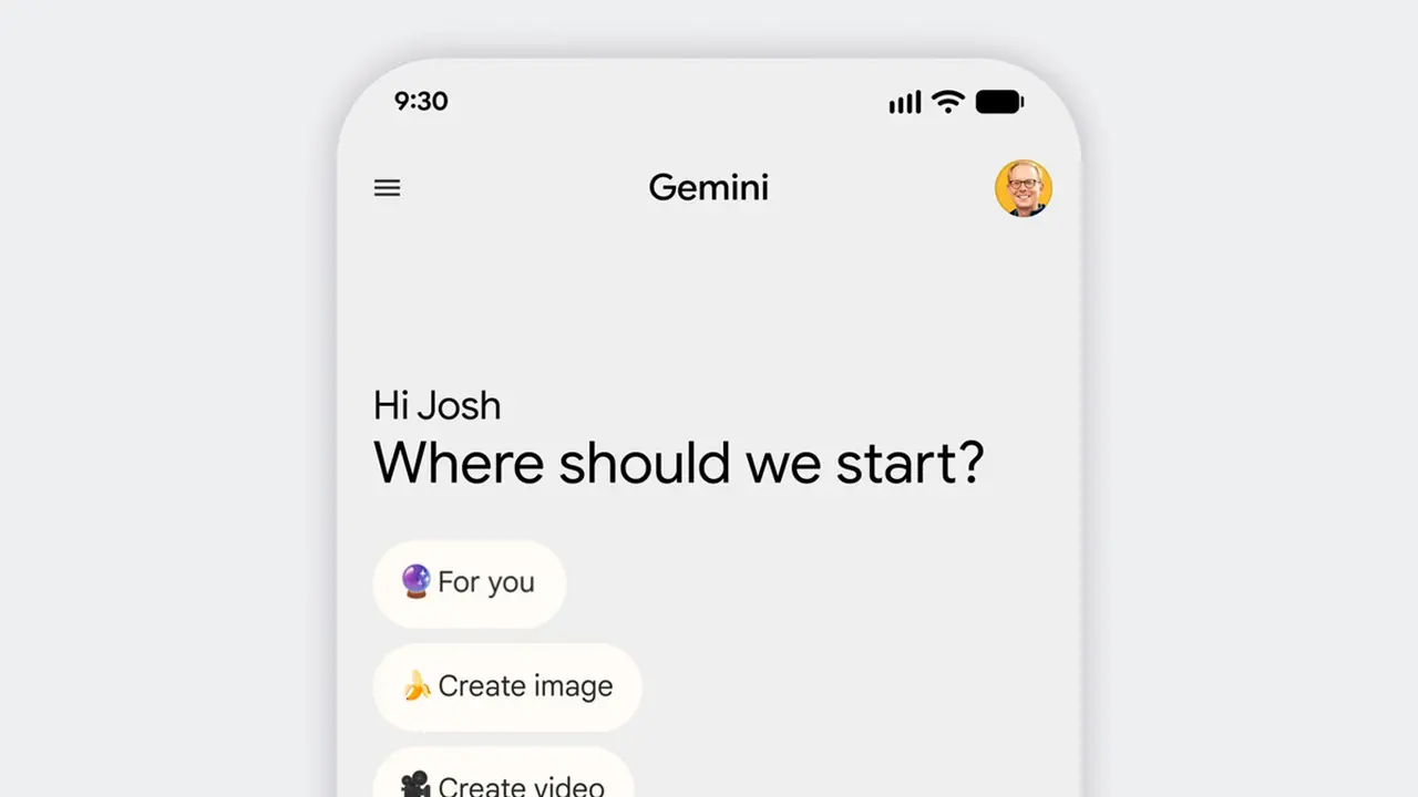 Captura de pantalla de Gemini con Personal Intelligence