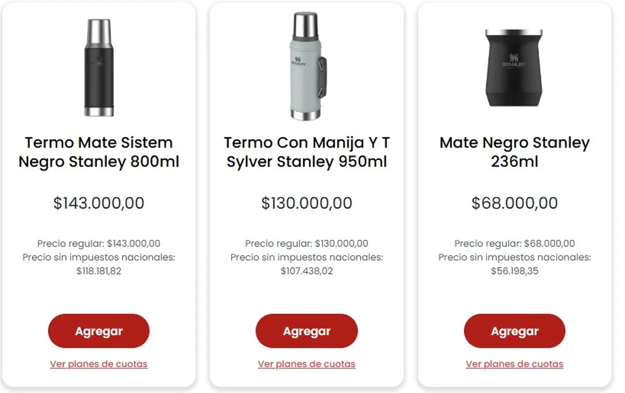 Coto ofrece una mayor variedad de productos Stanley en sus supermercados
