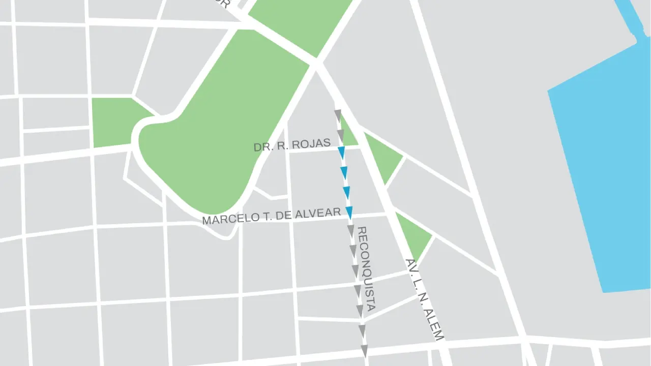 Desde el 27 de enero cambia el sentido de circulación en calle Reconquista.