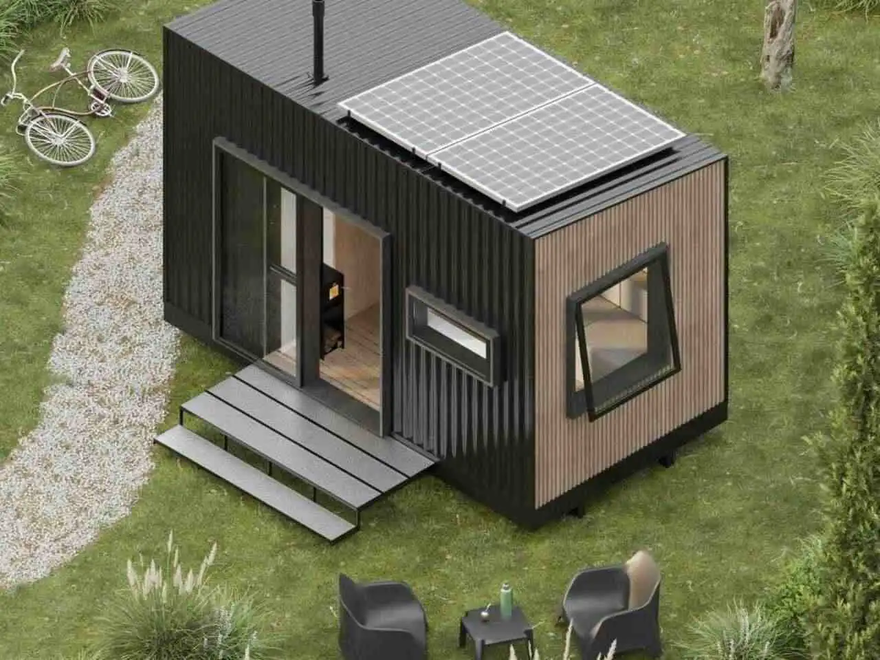 TendráTres modelos: 13 m² para estadías cortas, 20 m² para estancias largas y 28 m² para más espacio