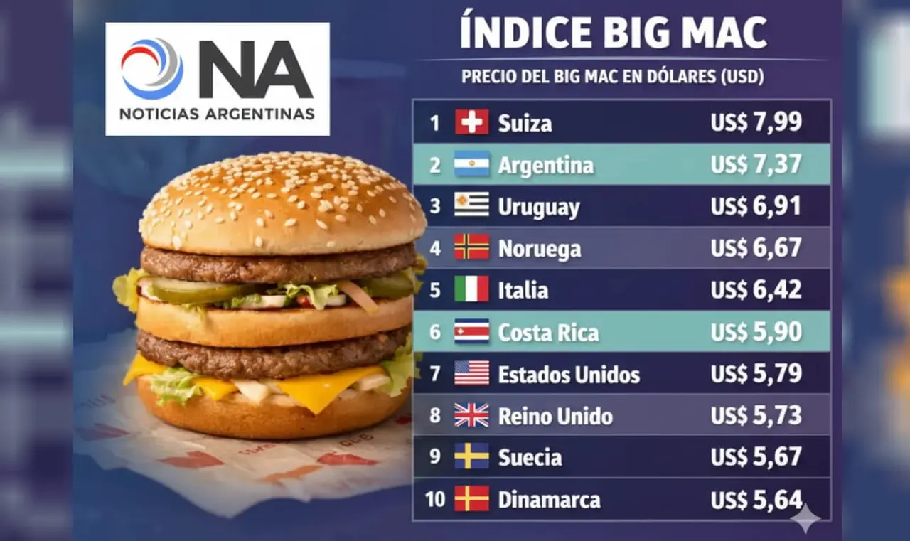 Indice Big Mac 2026.