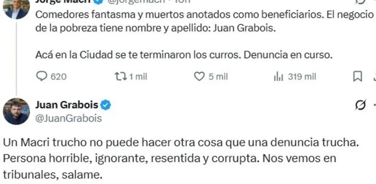 El cruce en redes entre Jorge Macri y Juan Grabois