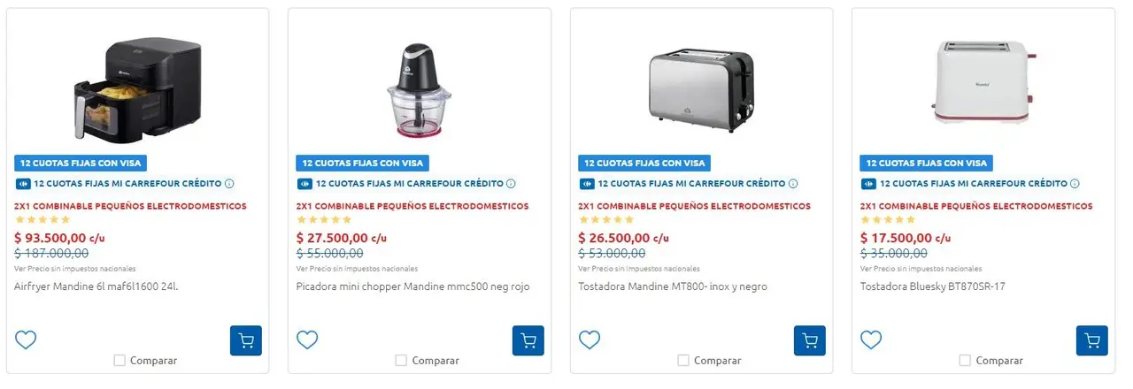 Algunos de los productos de Carrefour que están 2x1 durante los primeros días de marzo