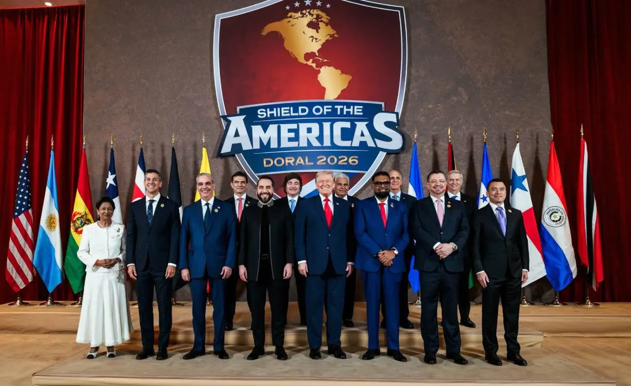La foto que se tomaron todos los mandatarios en la primera cumbre de Shield of the Americas